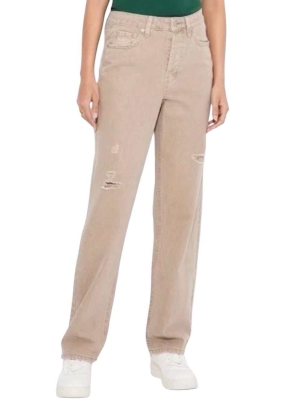 wild fable Taupe High-Rise Straight-Leg Jeans Size 12